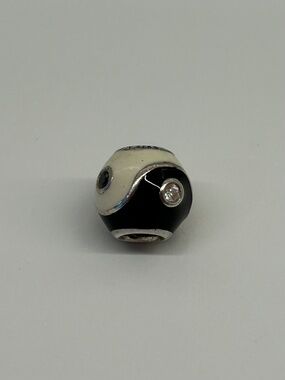 Authentic Retired Sterling Silver Pandora Yin Yang Charm Bead